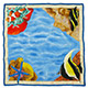 Foulard Pesci Tropicali